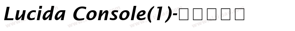 Lucida Console(1)字体转换